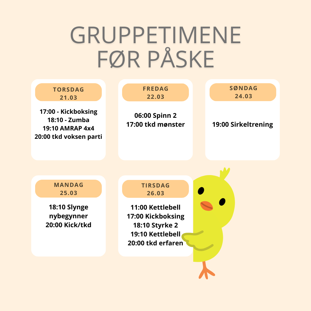Featured image for “Gruppetimeplanen før påske!”